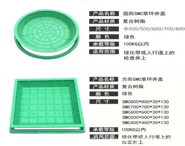 茶陵树脂复合种植井盖展示